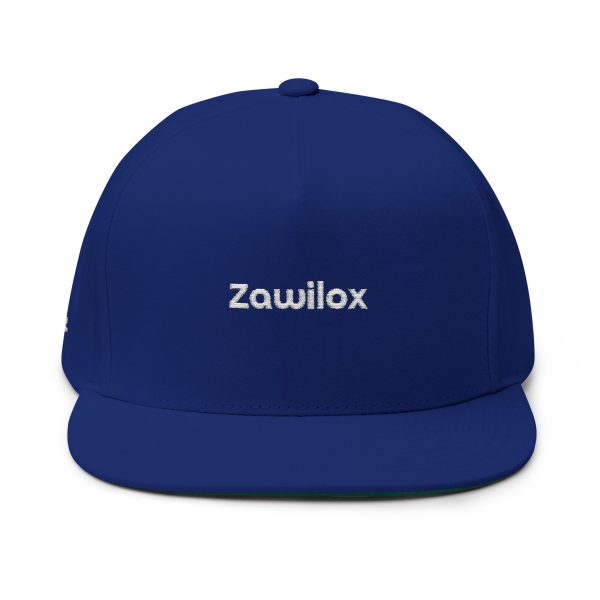 Embroidered Flat Bill Cap - Zawilox Design